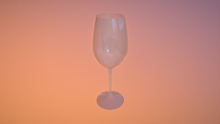 Wine glass 3D Model