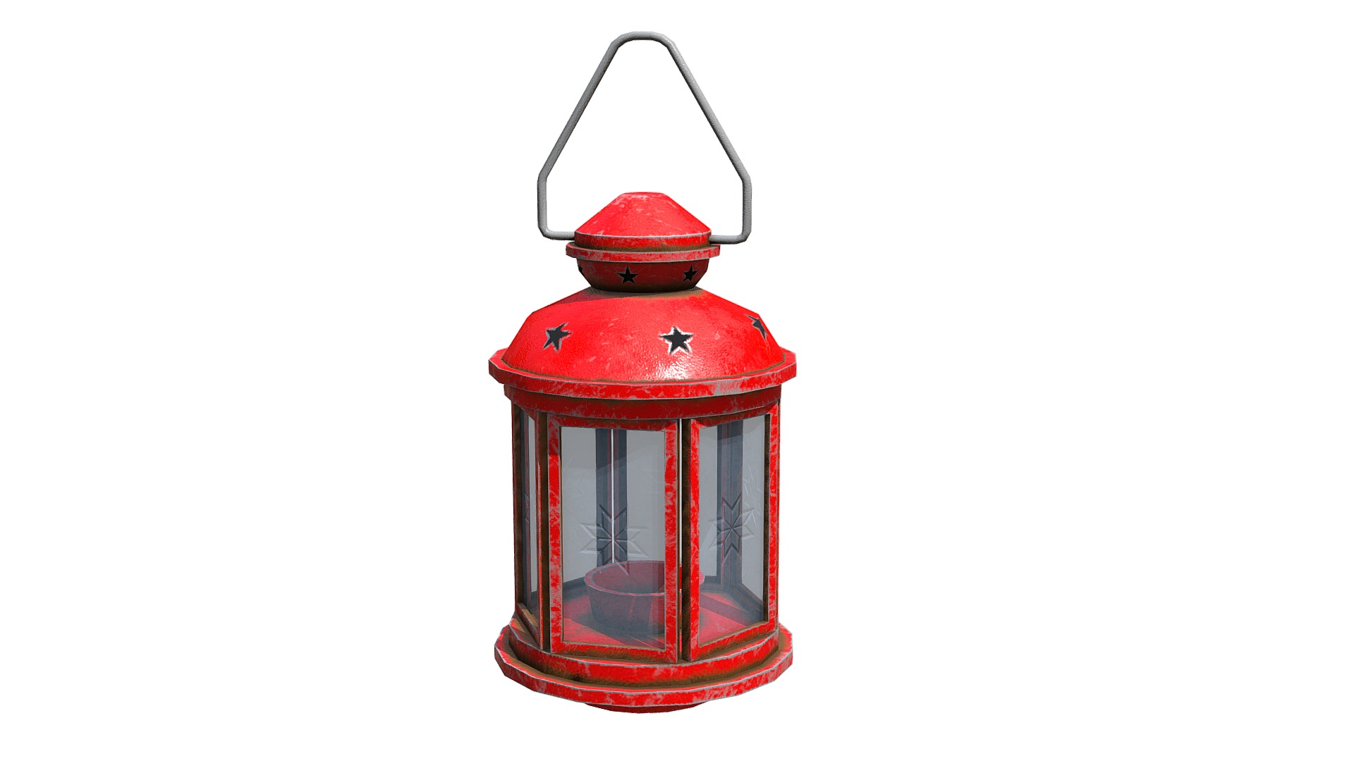 3D model Rotera Lantern - This is a 3D model of the Rotera Lantern. The 3D model is about a red and black lantern.