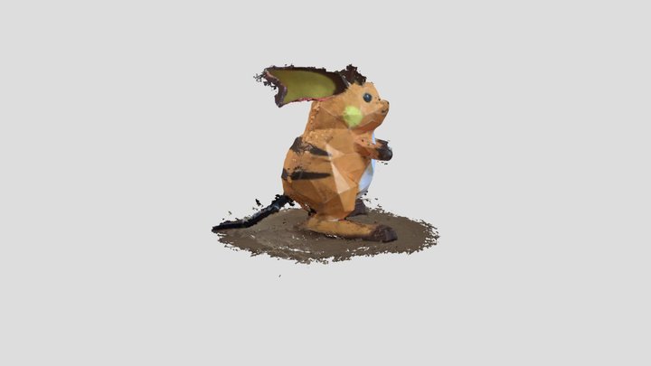 Attempt 2: 3D Scanned Raichu 3D Model