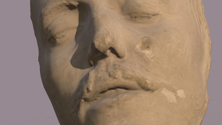 Sigge Wulff Death Mask 1869-1892 3D Model