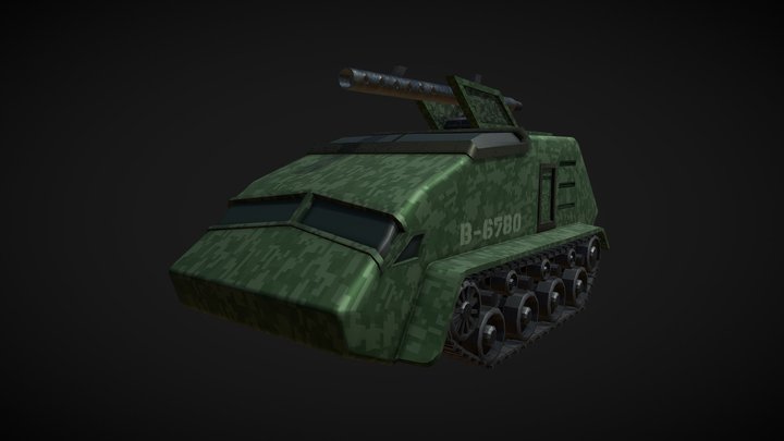 War Tank Textured 3D Model 3D Model