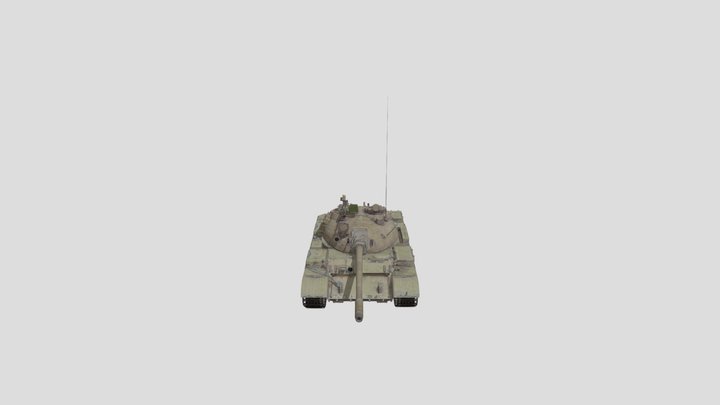 T-55A (Gulf War) (War Thunder) 3D Model