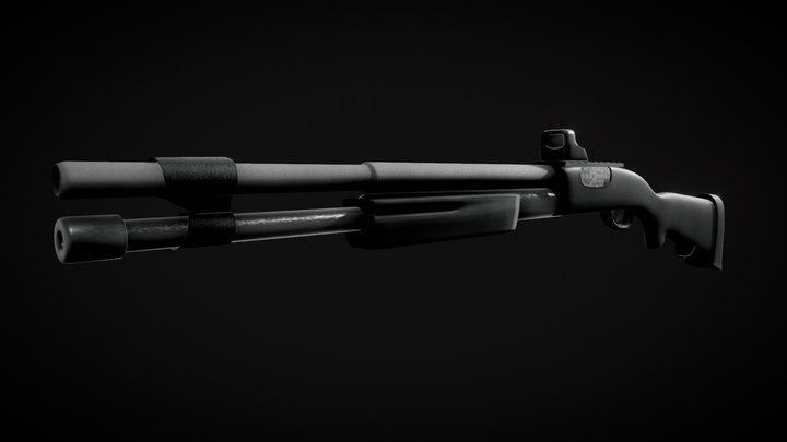 shootgun remington 870 3D Model
