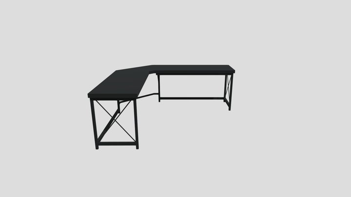 Gaming corner desk 3D Model