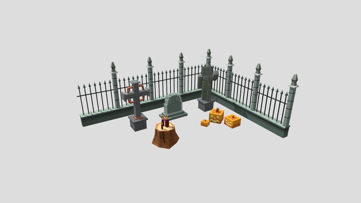 Halloween set 3D Model