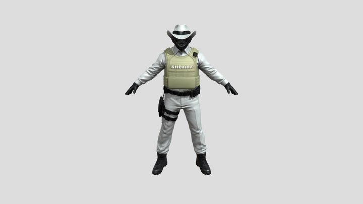 Red-Eyed Sheriff 3D Model