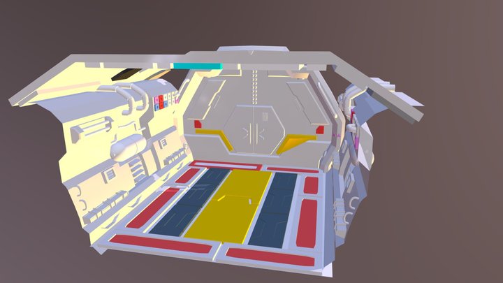 Space Corridor 3D Model
