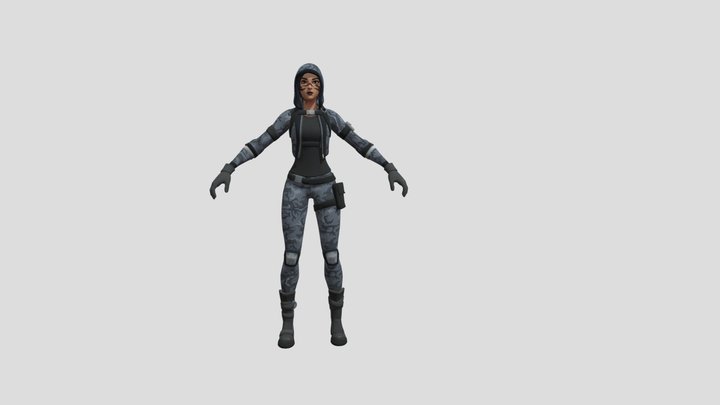 Chill Count Fortnite Skin 3D Model