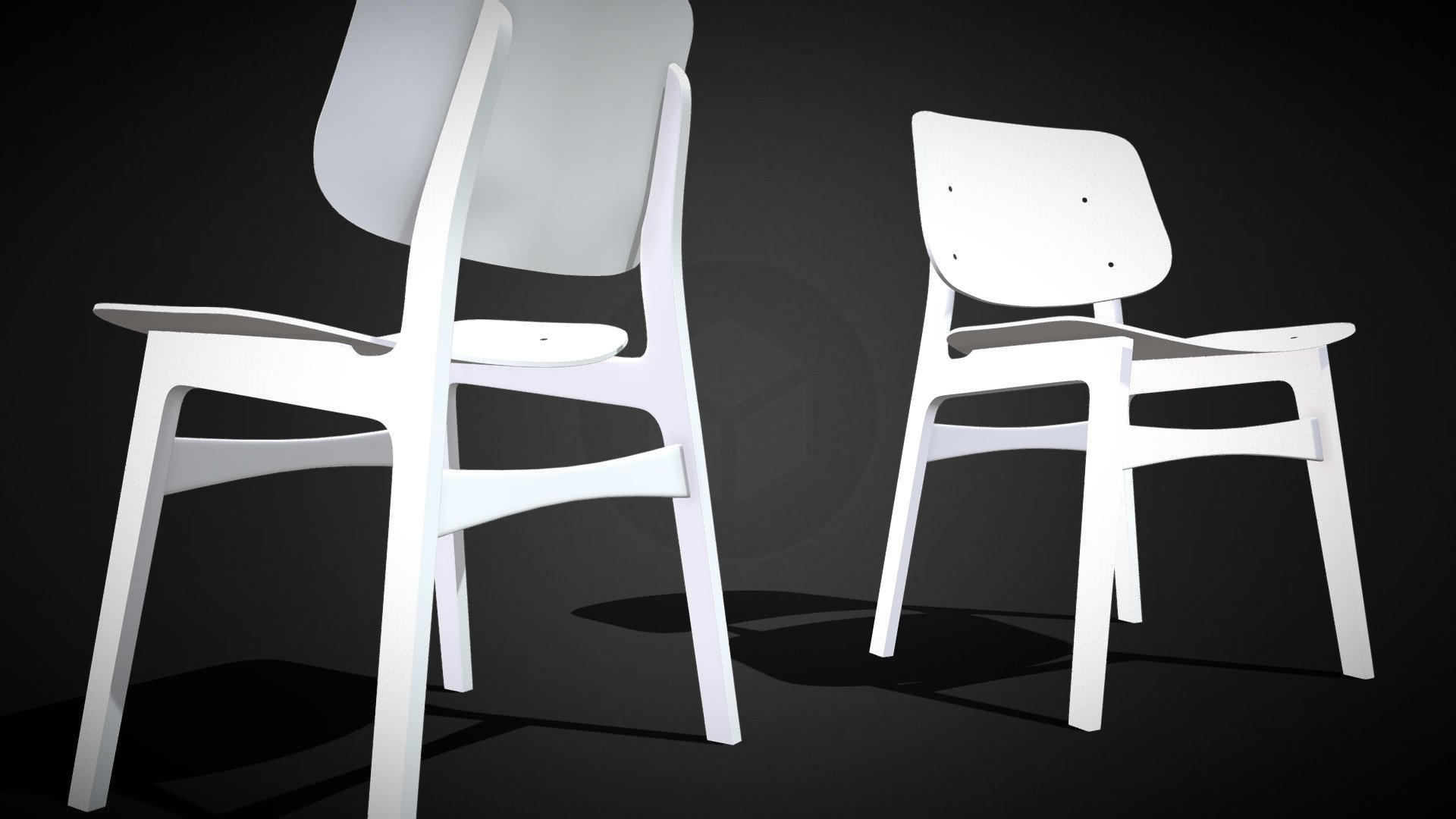 Søborg Chair Blender - 3D model by Quarks [88c62c6] - Sketchfab