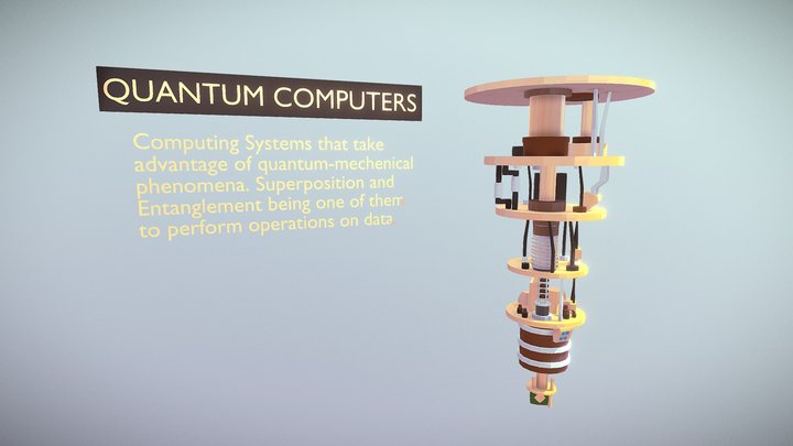 Quantum Computer 3D Model