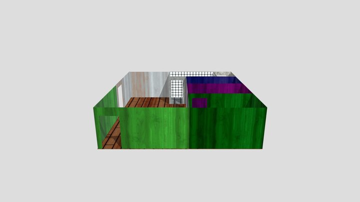 Resultados Da Casa De Madeira 3D Model