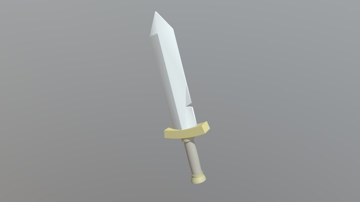 Barbarian Sword 3D Model