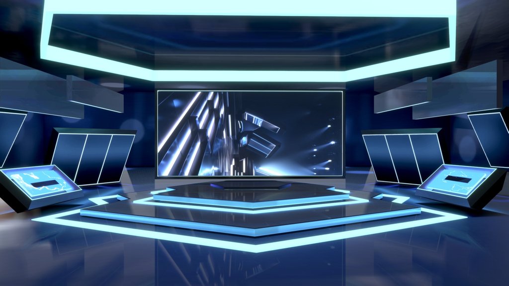 Scifi Tron Studio | Baked