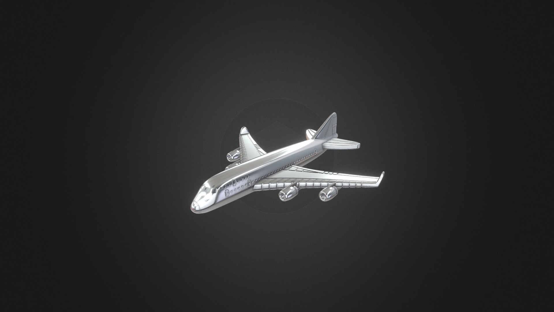 3D model 979 – Pendant Plane - This is a 3D model of the 979 - Pendant Plane. The 3D model is about a jet flying in the sky.