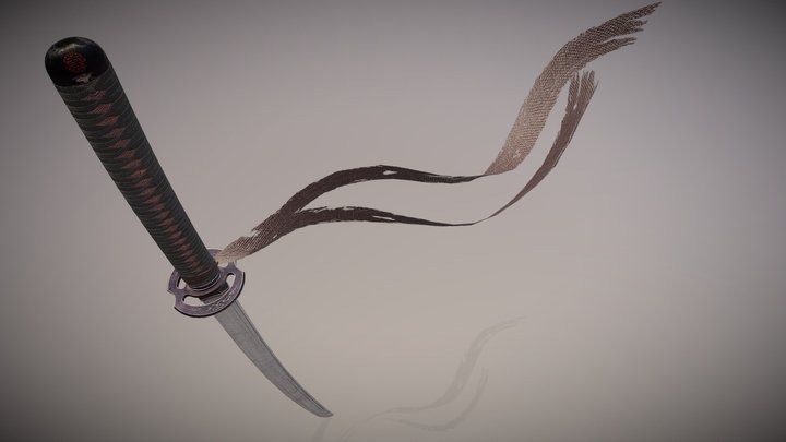 The abandoned samurai katana - "End of the way" 3D Model