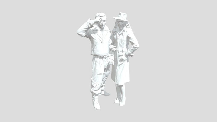 Sky Captain and Polly Perkins 3D Model