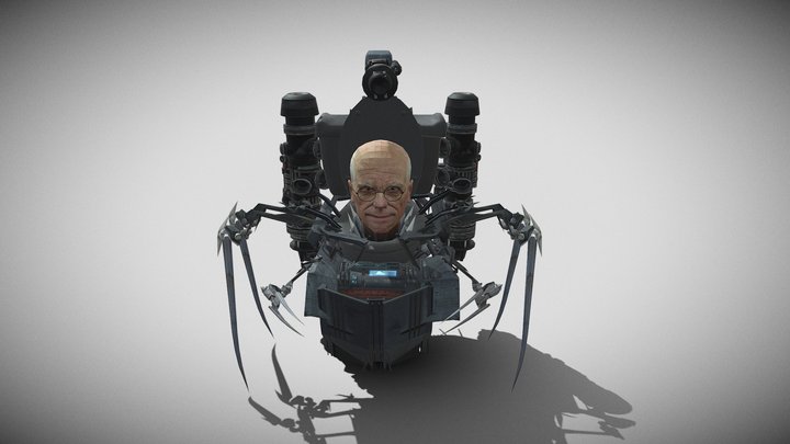 Scientist Toilet Real Body 3D Model