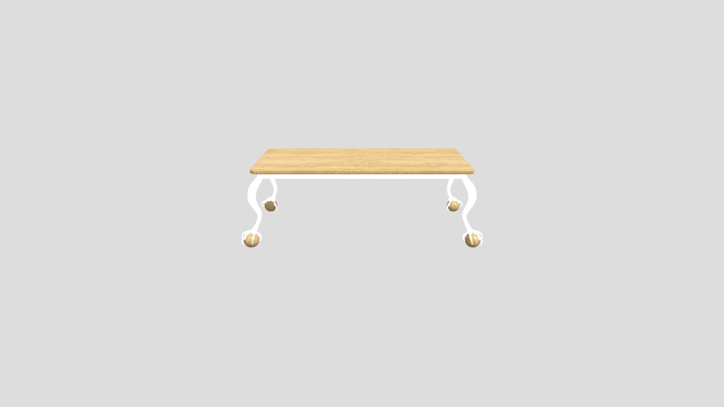 Whimsical Table With Golden Eagle Feet