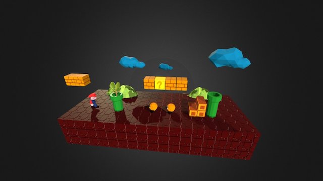 Mario Low Poly 3D Model