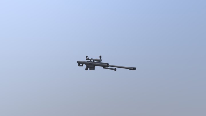 Barett M82 blender model 3D Model