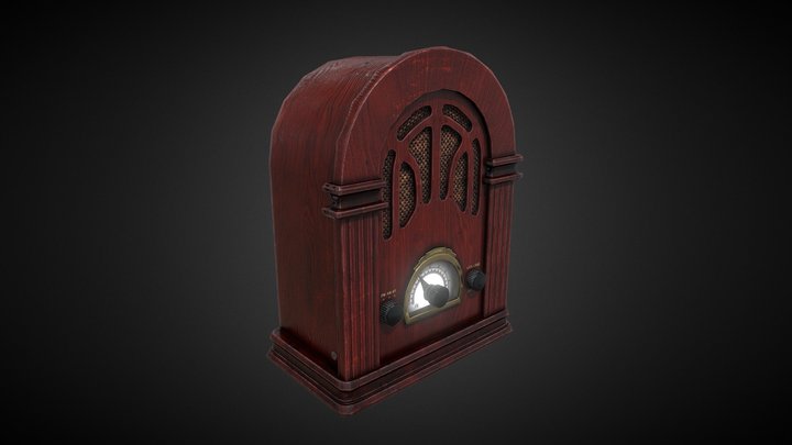 Vintage Radio Exercise 3D Model
