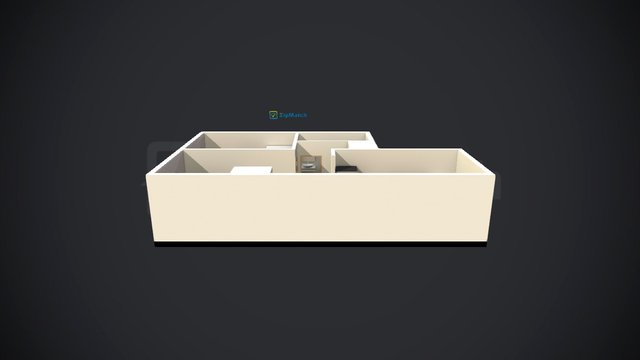 San Antonio Residence - 1 BR 3D Model