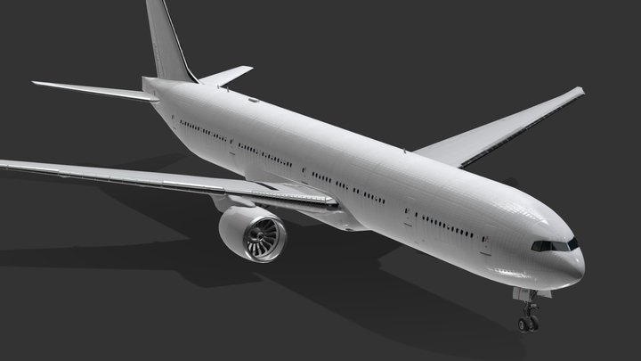Boeing 777-300ER 3D Model