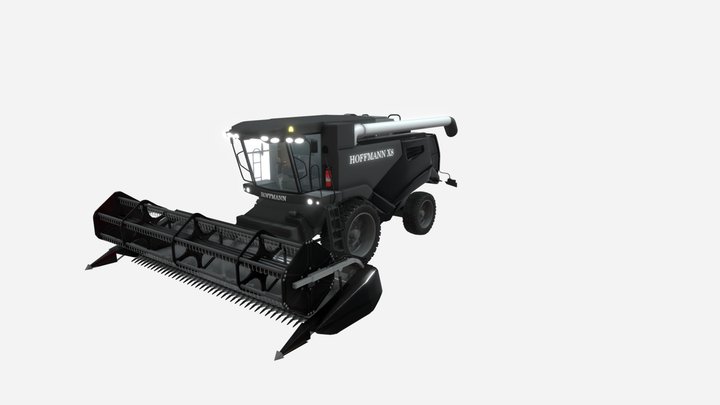 HOFFMANN Harvester X8. Colour Classic BLACK ONYX 3D Model