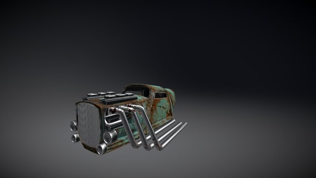 Spaceship hotrod 3D Model