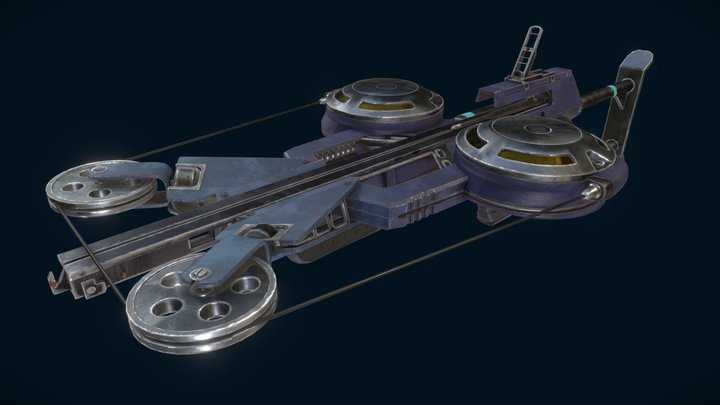 Sci-fi Crossbow 3D Model