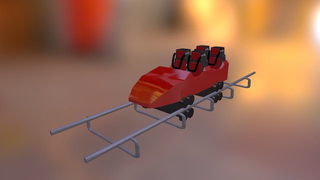 Roller Coaster 3D Model