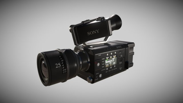 Sony PMW-F5 [Final, Low Poly] 3D Model