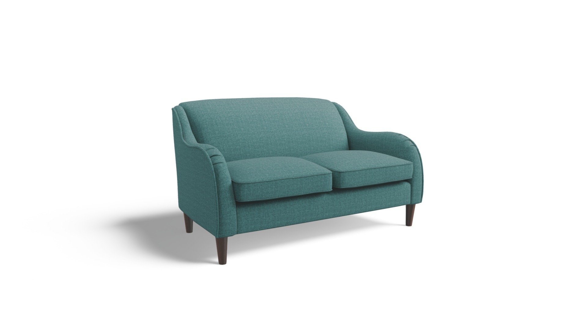 Helena 2 Seater Sofa, Textured Weave Teal