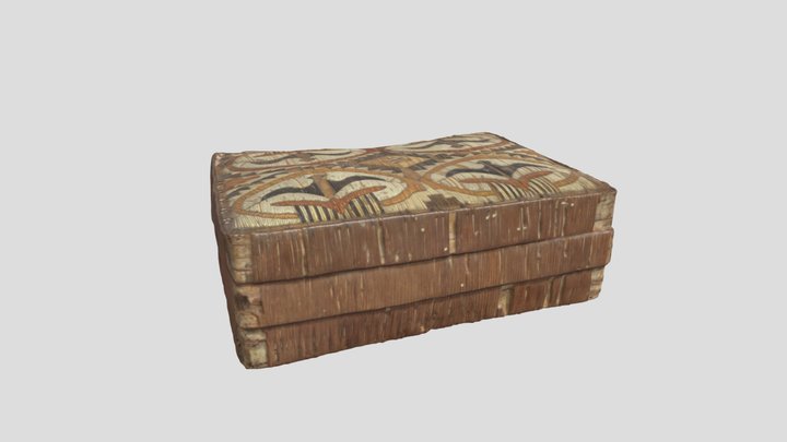 Egyptian Wicker Box 3D Model