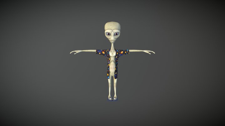 Alien Frank 3D Model