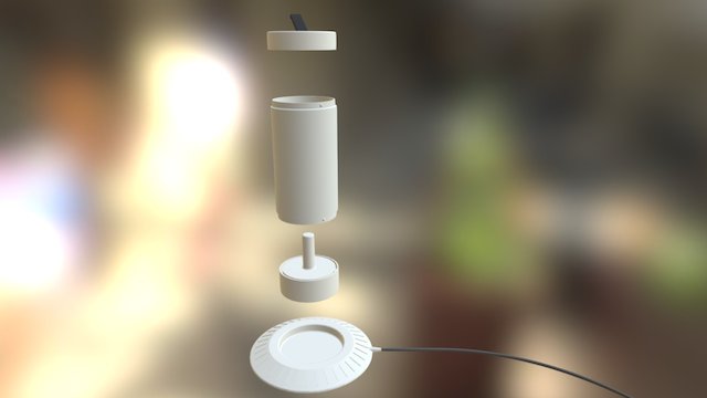 Smart Bottle & Charger 3D Model