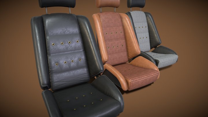 Car Seat GTS Classic GT 3D Model