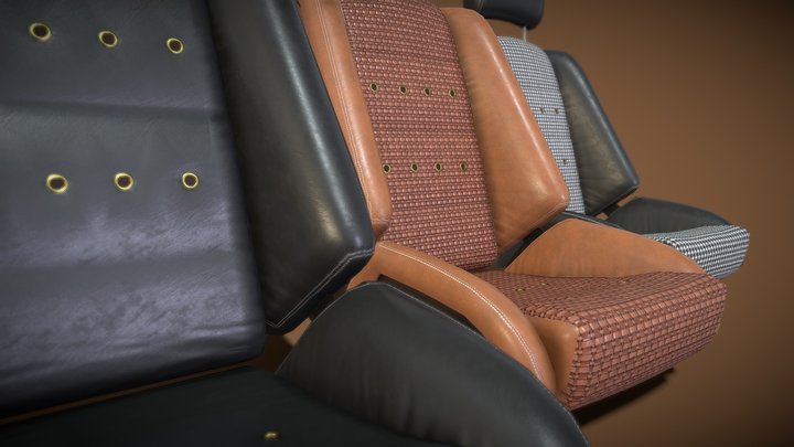 Car Seat GTS Classic GT 3D Model