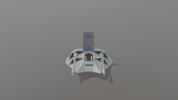 snow speeder open canopy 3D Model
