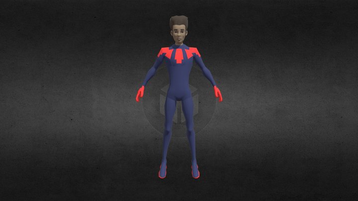 Miles Morales (Into the Spider-Verse) 3D Model