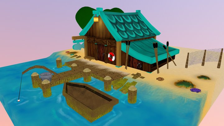 beach house 3D Model