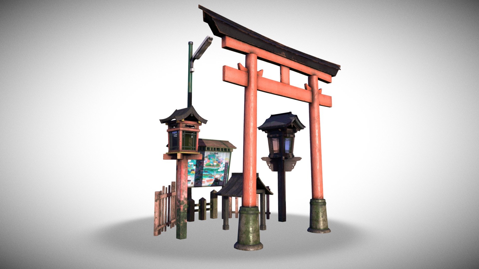UE4 Mitsurugisha Props - Fushimi Inari (Part3)