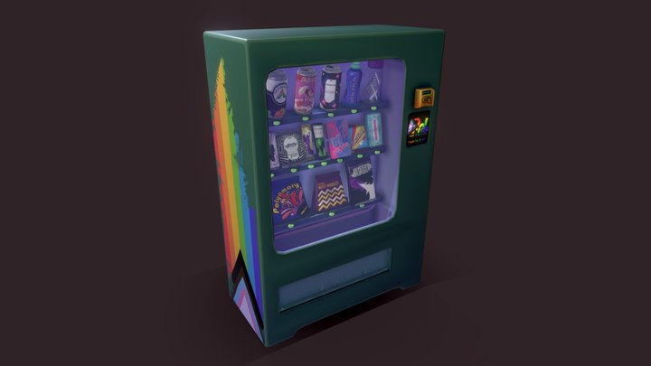 Pride Vending Machine 3D Model
