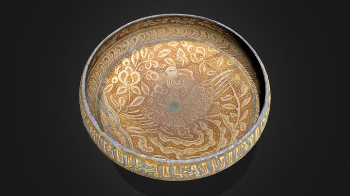 Ikhanid Bowl, 13th C CE – Kostenloses 3D-Modell STL