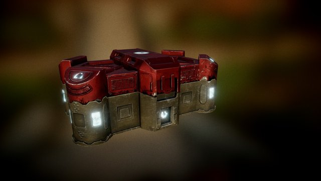 Iron Man™ crate 3D Model