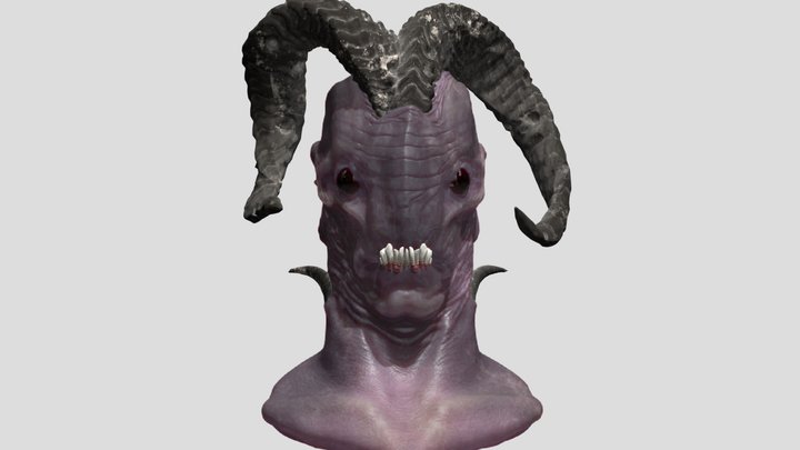 Purple Deamon Creature - 3D Model 3D Model