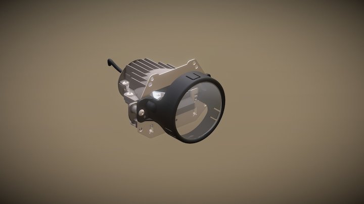 BI-LED Projector CNLight Yike 3D Model