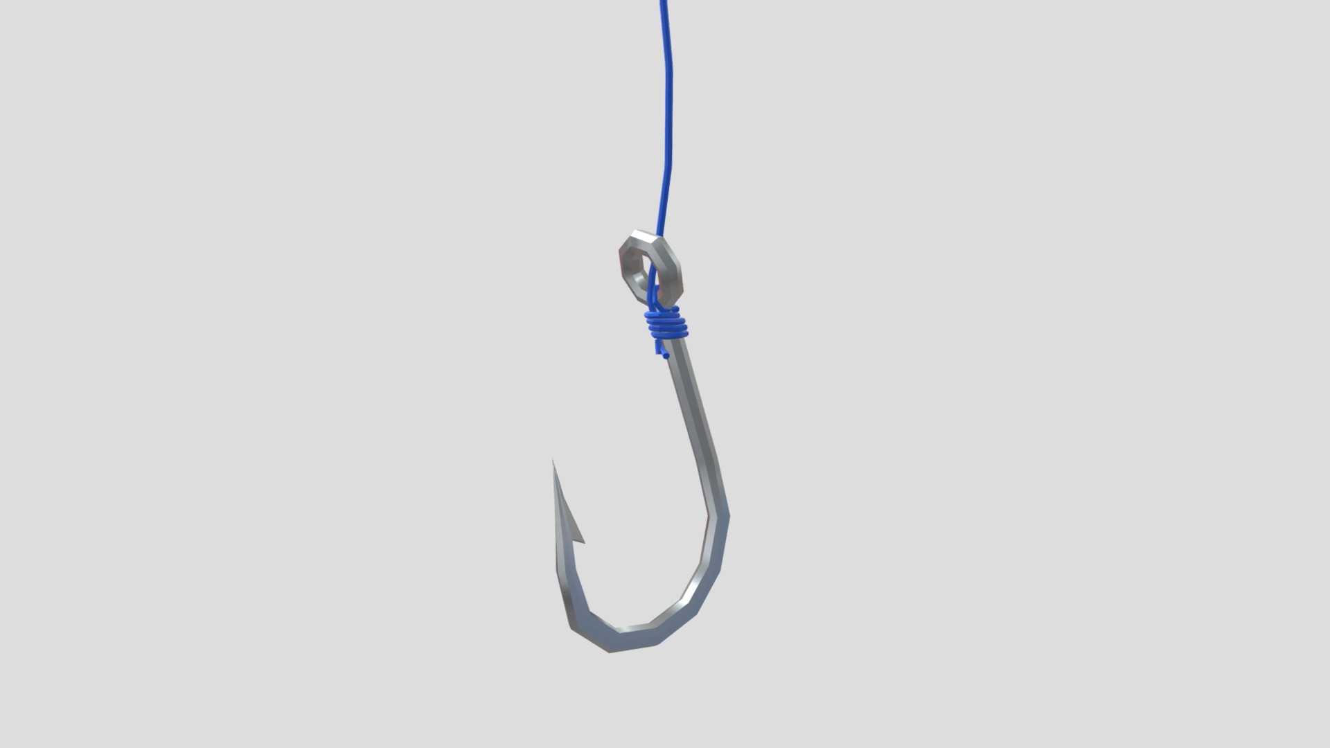 3D model Fishing Hook - This is a 3D model of the Fishing Hook. The 3D model is about a drop of water falling into a drop of water.