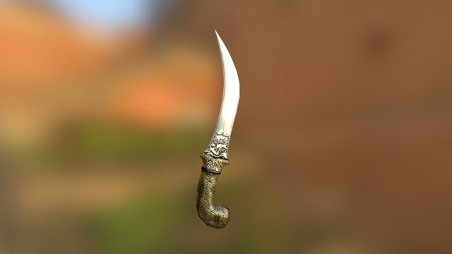 Indian Dagger 3D Model