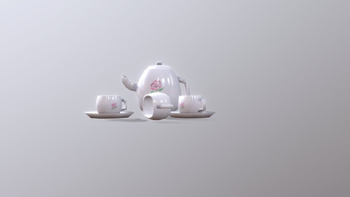 Child's Tea Set 3D Model